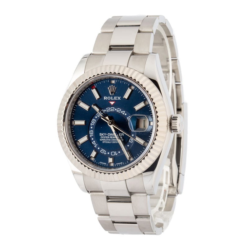 Pre-owned Rolex Sky-Dweller ref 326934 Blue
