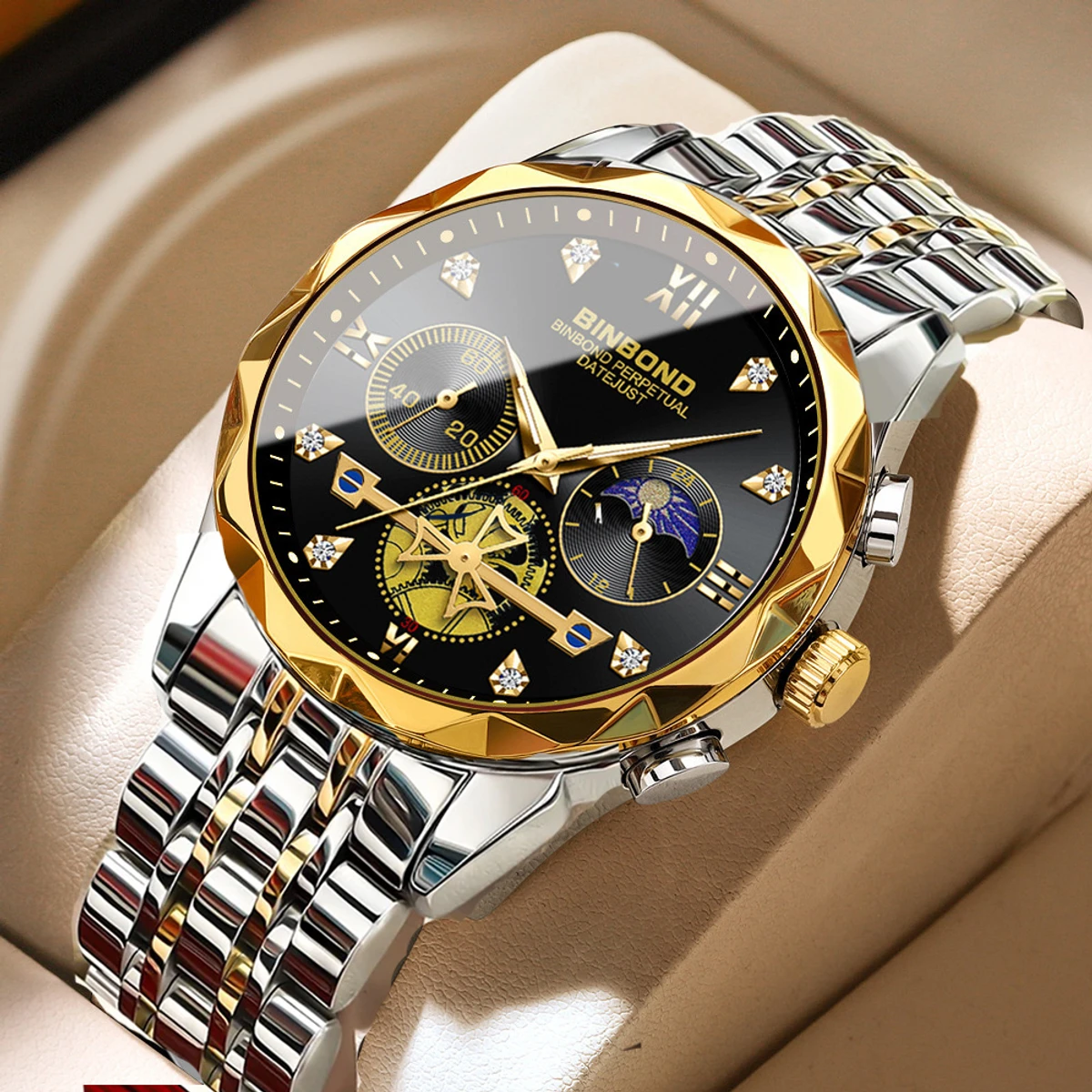 OEM Top Quality Sport Watches for Men Waterproof Classic Stainless Steel Luxury Style Man Wrist Busi