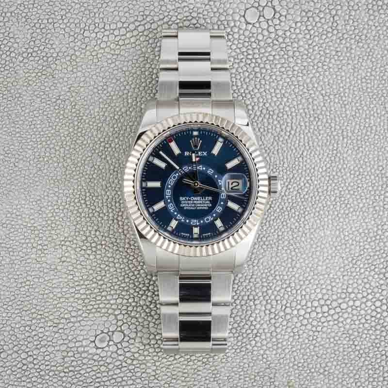 Pre-owned Rolex Sky-Dweller ref 326934 Blue